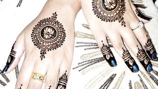 Tikki mehndi design 2023 | Mandala hand mehndi design | mehndi design