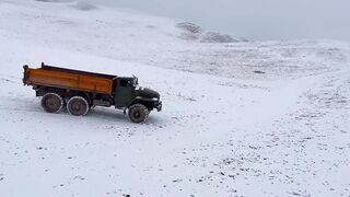 OFF-ROAD на Урал 6х6 по Снегу