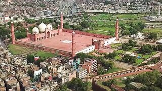 Arial View of Badshahi Mosque Lahore