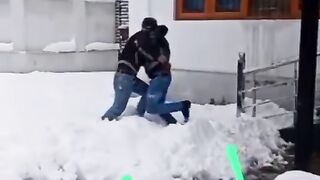 Snow fight
