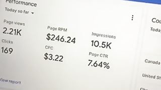 My blogging earning by google Adsense account