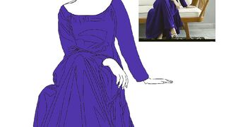Learn how to draw digital faceless portrait