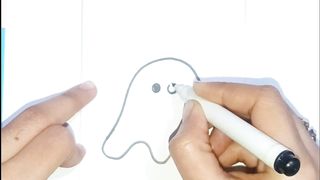 Easy drawing of ghost