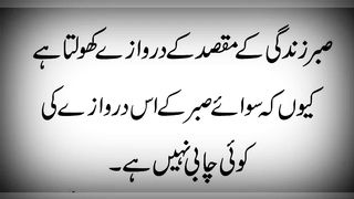 صبر زندگی کے مقصد کے دروازے کھولتا ہے کیوں کہ سوائے صبر کے اس