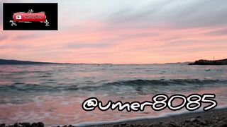 Nature Therapy - The Crimson Sunset Over The Sea - Anxiety and Stress Relief