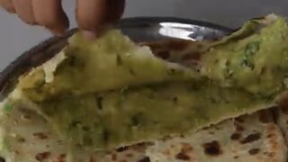 Matar stuffing paratha ( subscribe please )