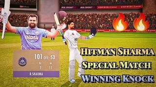 Rohit Sharma scores century in Border-Gavaskar Trophy in Real Cricket 22 video game