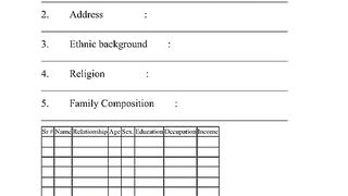Family Assessments tool, Community Health, Public Health