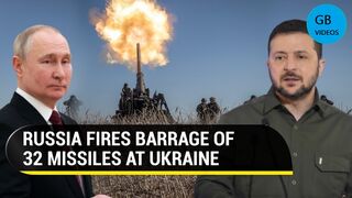 Russian Army's massive missile attack on Ukraine amid grinding battle for Bakhmut