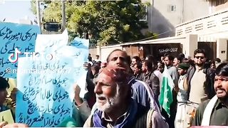 Protest against pm of Pakistan