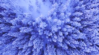 Snowfall Beauty of Nature Drone Aerial Beautiful view.