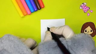 How to draw new dress for paper doll | Toca boca doll