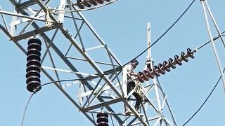 #132kv transmission line maintenance #