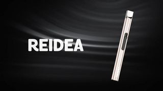 REIDEA Electronic Candle Lighter Arc Windproof Flameless USB Rechargeable Lighter with Safe Button for Home Kitchen Champagne Gold S4