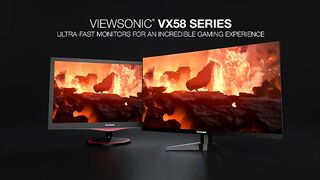 iewSonic OMNI VX2458-MHD 24 Inch 1080p 1ms 144Hz Gaming Monitor with FreeSync Premium, Flicker Free and Blue Light Filter