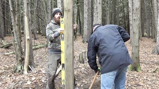 Grid Cabin Build from wood