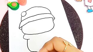 Cute Easy Drawing | Kawaii Drawing | Easy Homemade Sticker | Cute Kawaii Drawing | Drawing For Beginners