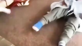 funny kid vs Dogy