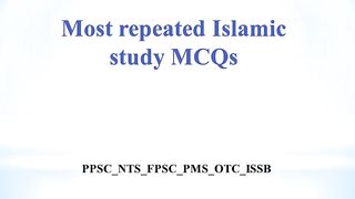 Most important Islamic study mcqs part 2 for all kind test preparation