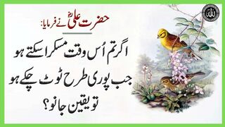 Hazrat Ali (R.A) Heart Touching Quotes In Urdu | Life Changing Quotes | Motivational Aqwal