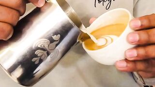 Barista skills latte art #keep sporting???????????????? always