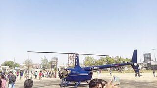 Mahila College Kadi maidan helicopter utra tha