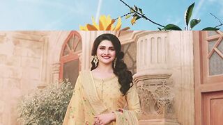 Indian ready to wear gown type salwar kameez for women with rich dupatta