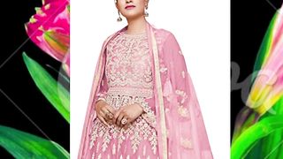 indian pakistani heavy net embroidered palazzo salwar kameez for women with dupatta