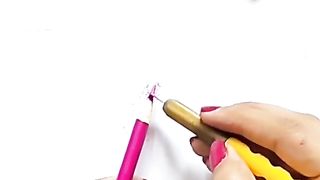 Beautiful leaves making crafts on paper #ARTCrafts