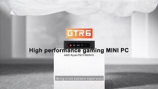 2023 Beelink Ryzen 9 6900HX GTR6 Mini PC Gamer Windows 11 Pro 32GB SSD 500GB 4K Dual Wifi 6E HDMI DP Gaming Computer VS GTR5