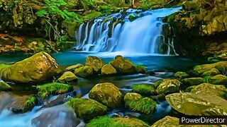 Relaxing waves sounds for sleep | relaxing waterfall sounds | relaxing music
