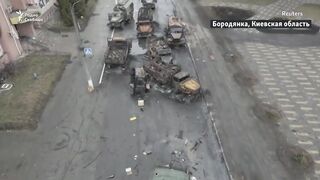Война в Украине. Бородянка разрушена