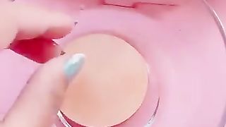 Cosmetic_Puffs_Painting_Idea_#Creative_#shorts_#art_#painting