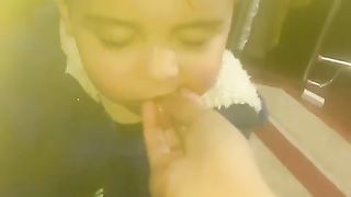 Funny sleeping baby