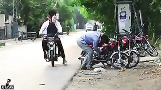 Very Funny Bike Snatching Prank With Twist 2023