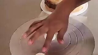 Beutiful cake making