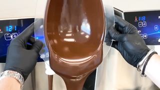 A tiger made of chocolate