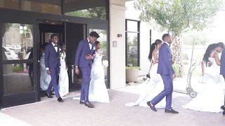 Congolese wedding entrance