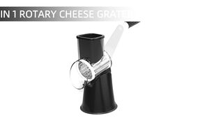 Cambom Rotary Cheese Grater Shredder Chopper Round Tumbling Box Mandoline Slicer/link in discription