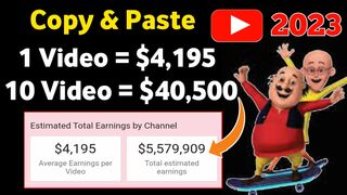 Eran 4195$ | Upload cartoon videos without copyright 100% wirk