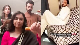 Tere_bin_last_episode_shooting_,_Yumna_and_Wahaj_ali_cute_moments,_Tere_bin_Haya's_wedding_shoot