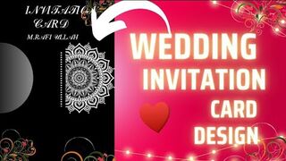 Wedding invitation card design