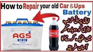 Old dead battery restoration ups car battery cell repair change