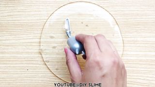 Mixing iPhone ???? Eyeshadow Into Clear Slime DIY Slime Mixing