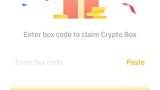 Today binance free crypto box code