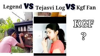 Legend ???? Tejasvi Log ???? Kgf Fan in Current⚡ main switch || funny memes ???????? |2023 |