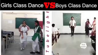 Boys vs Girls Class Dance with teacher | Funny video |