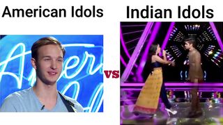 American idol????♀️ VS Indian Idol ???????? |Funny Video | 2023