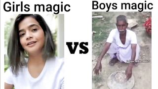 girl vs boys magic tricks funny???????? videos | Funny Video | 2023