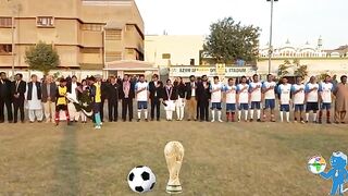 Football Match Start from National Anthem